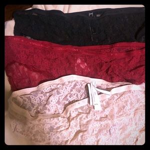NWT Victoria’s Secret lace brief 3 pack